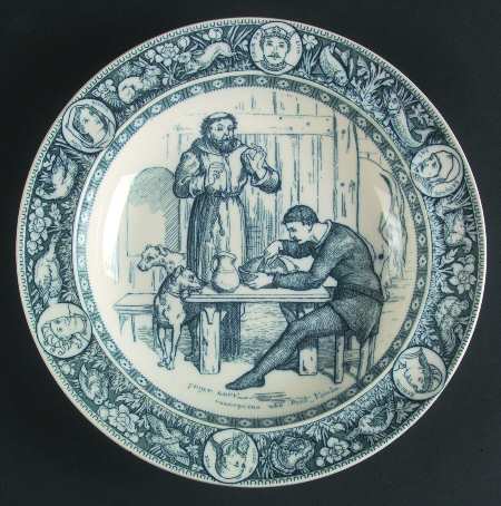 Ivanhoe (Blue Gray Design) Large Rim Soup Bowl
