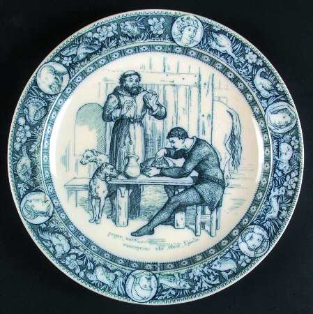 Ivanhoe (Blue Gray Design) Dinner Plate