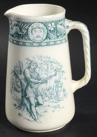 Ivanhoe (Blue Gray Design) 16 Oz Pitcher