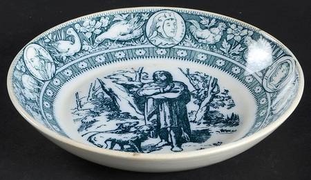 Ivanhoe (Blue Gray Design) Coupe Cereal Bowl