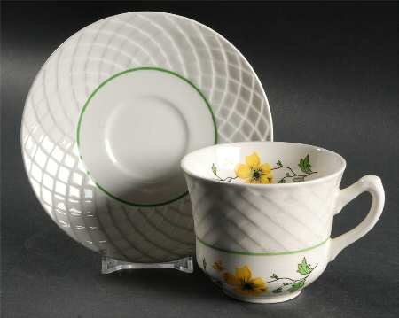 Jacqueline Flat Cup & Saucer Set
