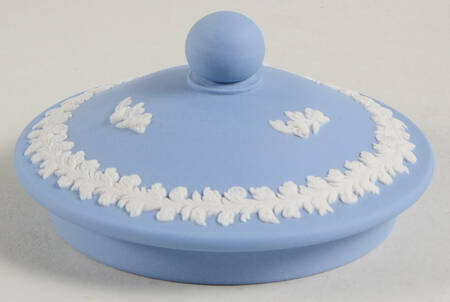 Cream Color on Lavender (Pale Blue) Jasperware Lid for Sugar Bowl