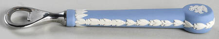 Cream Color on Lavender (Pale Blue) Jasperware Bottle Opener