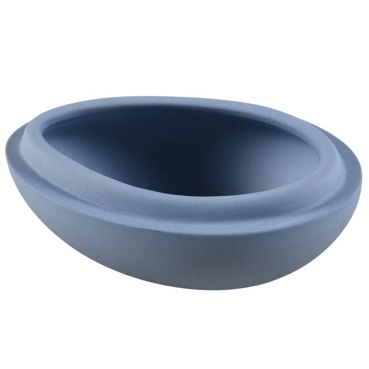Cream Color on Lavender (Pale Blue) Jasperware 2" Egg Box No Lid