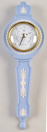 Cream Color on Lavender (Pale Blue) Jasperware Barometer