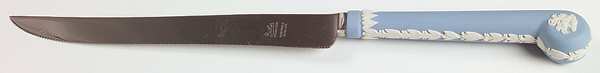 Cream Color on Lavender (Pale Blue) Jasperware Knife-Carving/Stainless Blade