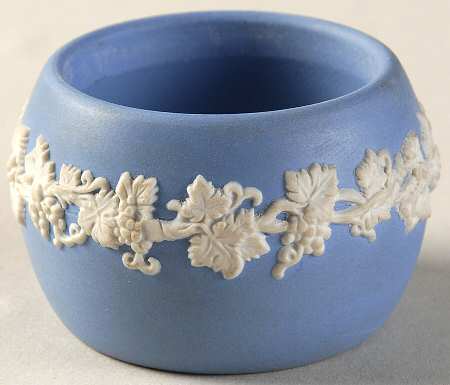 Cream Color on Lavender (Pale Blue) Jasperware Cigarette Lighter-No Element