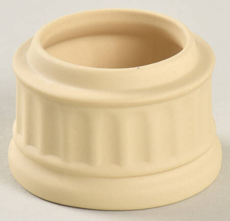 Cream Color on Primrose Jasperware Miniature Round Box No Lid