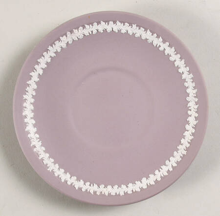 Cream Color on Lilac Jasperware Saucer for Brewster Cup