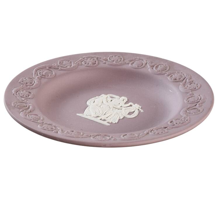 Cream Color on Lilac Jasperware Patrician Tray