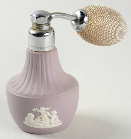 Cream Color on Lilac Jasperware Atomizer