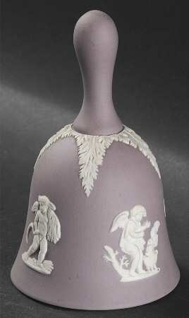 Cream Color on Lilac Jasperware Bell
