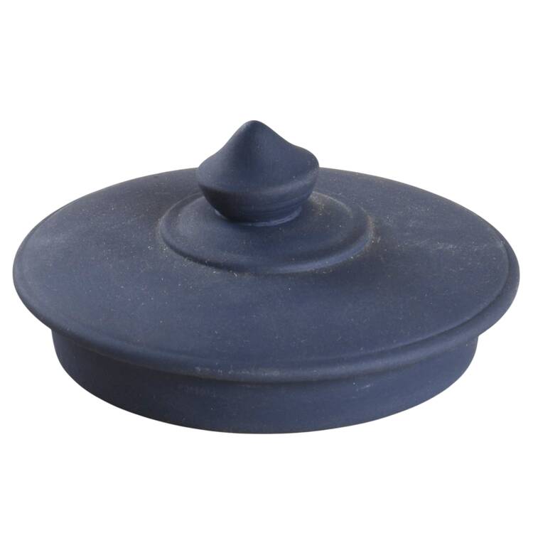 Cream Color on Portland Blue Jasperware Lid for Individual Teapot
