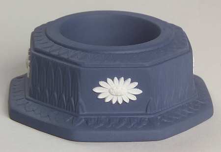 Cream Color on Portland Blue Jasperware Tea Light Candleholder