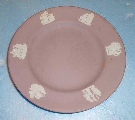 Cream Color on Pink Jasperware Bread & Butter Plate