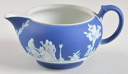 Cream Color on Wedgwood Blue Jasperware Creamer