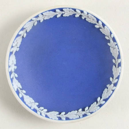 Cream Color on Wedgwood Blue Jasperware Saucer for Child's Cup