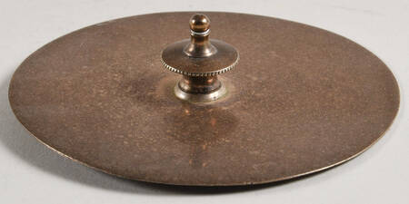 Cream Color on Wedgwood Blue Jasperware Lid for Biscuit Barrel