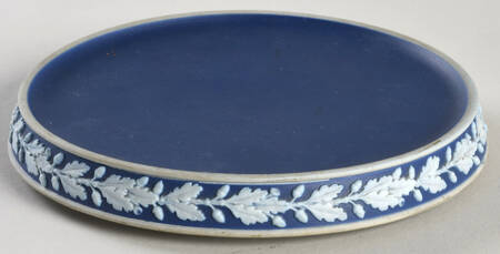 Cream Color on Wedgwood Blue Jasperware Tea Pot Trivet