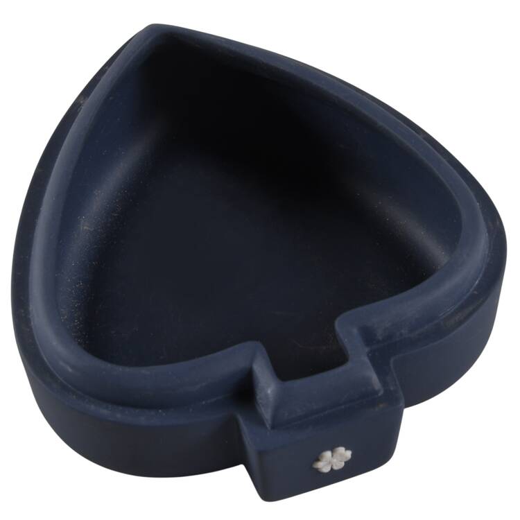 Cream Color on Wedgwood Blue Jasperware Spade Box W/No Lid
