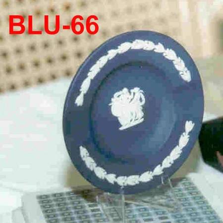 Cream Color on Wedgwood Blue Jasperware 3" Ashtray