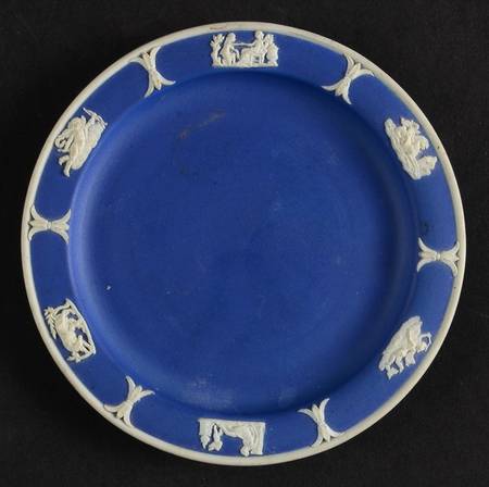 Cream Color on Wedgwood Blue Jasperware Coaster