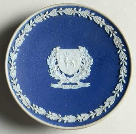 Cream Color on Wedgwood Blue Jasperware Plaque Wall