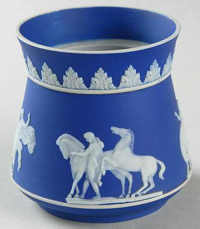 Cream Color on Wedgwood Blue Jasperware Marmalade No Lid
