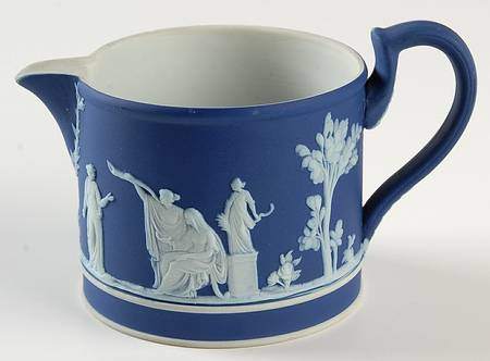 Cream Color on Wedgwood Blue Jasperware Creamer