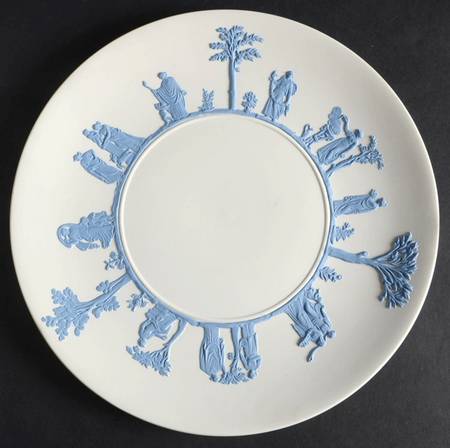 Lavender (Pale Blue) on Cream Color Jasperware by Wedgwood