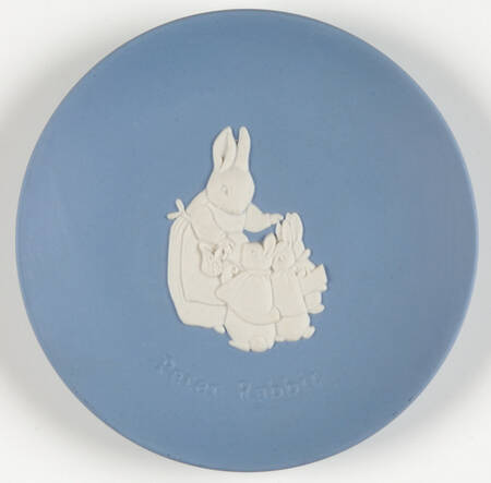 Peter Rabbit on Lavender Jasperware Round Tray