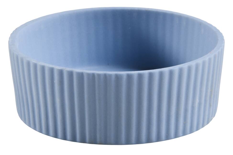 Peter Rabbit on Lavender Jasperware 3" Round Fluted Box, No Lid
