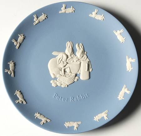 Peter Rabbit on Lavender Jasperware by Wedgwood