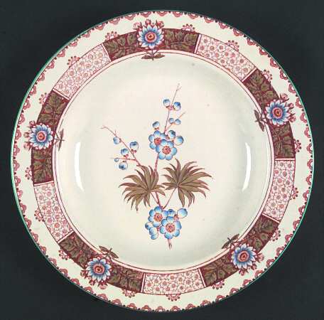 Japonica Sprigs Large Rim Soup Bowl