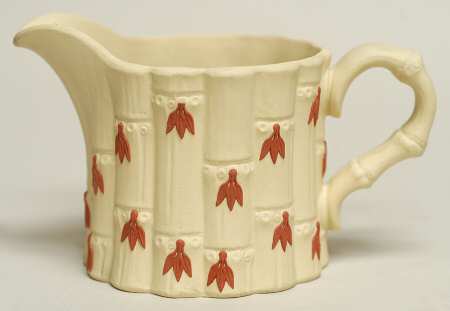 Terra Cotta on Primrose Jasperware Creamer