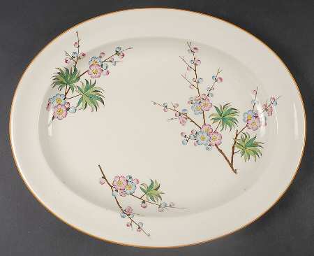 Japanese Thorn 14" Oval Serving Platter