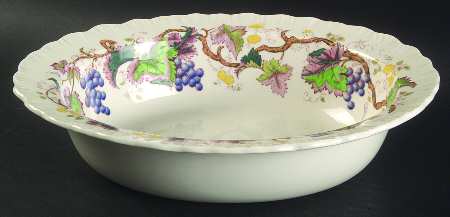 Jefferson Vine 9" Oval Vegetable Bowl