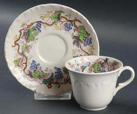 Jefferson Vine Flat Demitasse Cup & Saucer Set