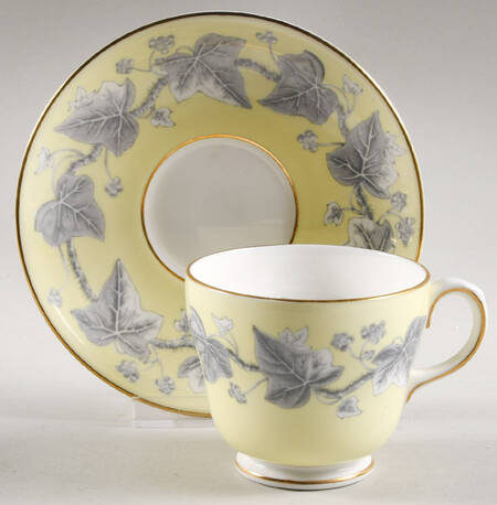Josephine Yellow Footed Cup & Saucer Set