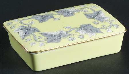 Josephine Yellow Cigarette Box & Lid
