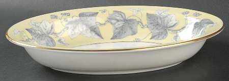 Josephine Yellow 9" Oval Vegetable Bowl
