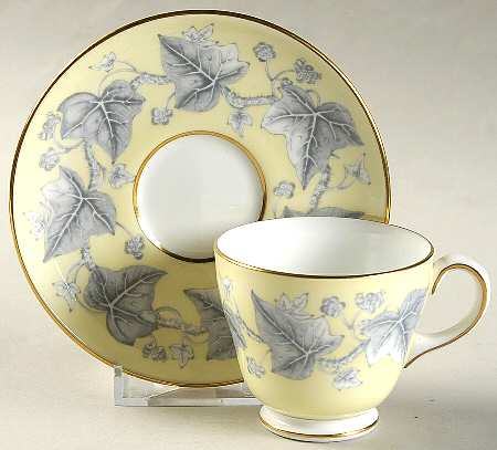 Josephine Yellow Footed Demitasse Cup & Saucer Set