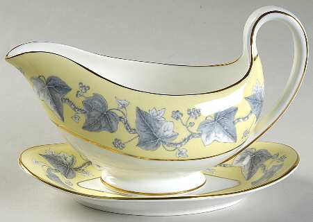Josephine Yellow Gravy Boat & Underplate/Relish