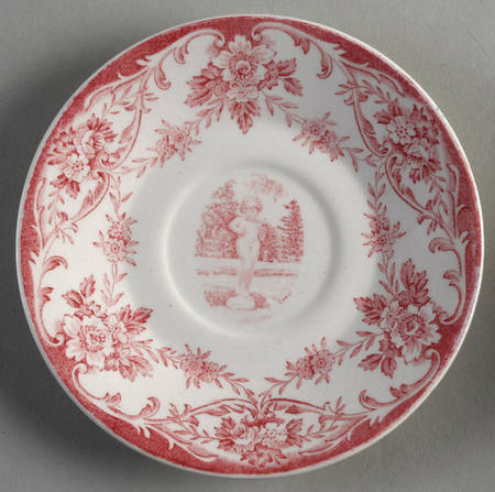 Judson College Pink Saucer for Demitasse Cup