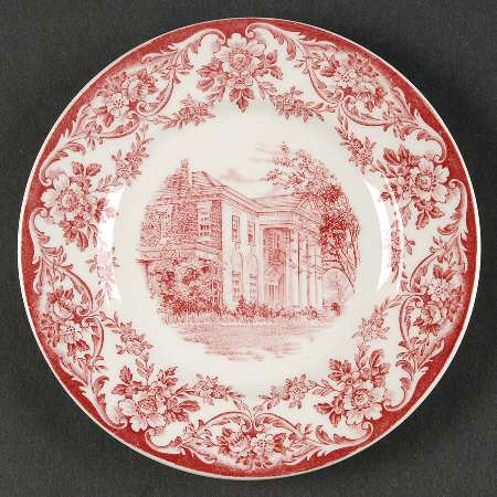 Judson College Pink Bread & Butter Plate