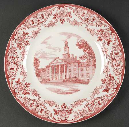 Judson College Pink Dinner Plate