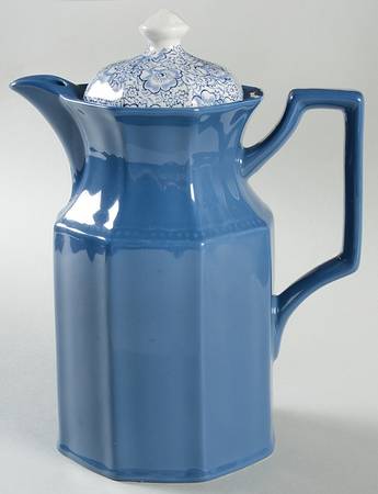 Kensington Chintz Blue Coffee Pot & Lid