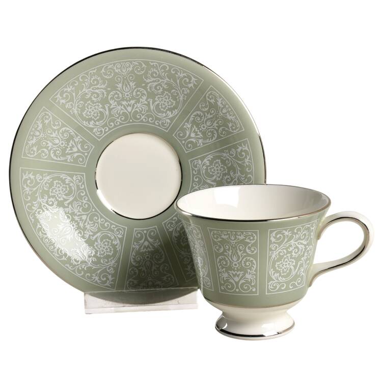 Kenilworth Footed Demitasse Cup & Saucer Set