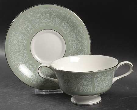 Kenilworth Footed Cream Soup Bowl & Saucer Set