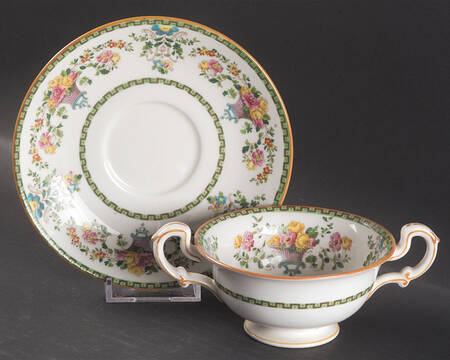 Killarney Footed Bouillon Cup & Saucer